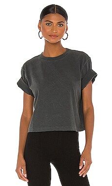 Richer Poorer Relaxed Crop Tee in Stretch Limo from Revolve.com | Revolve Clothing (Global)