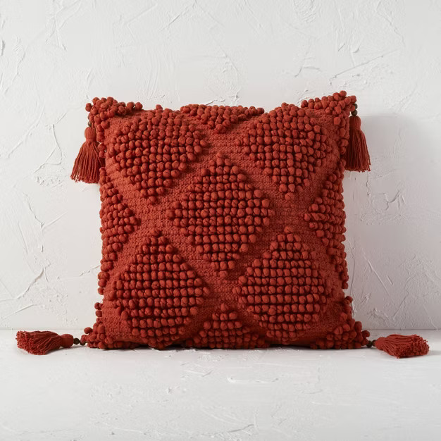 Diamond Loop Textured Square Throw Pillow - Opalhouse™ designed with Jungalow™ | Target