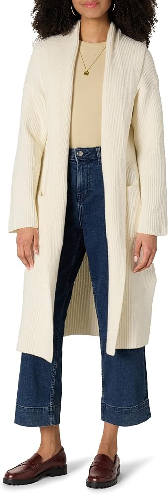 Amazon Essentials Womens Oversized-Fit Cotton Blend Heavyweight Texture Stitch Long Cardigan Swea... | Amazon (US)