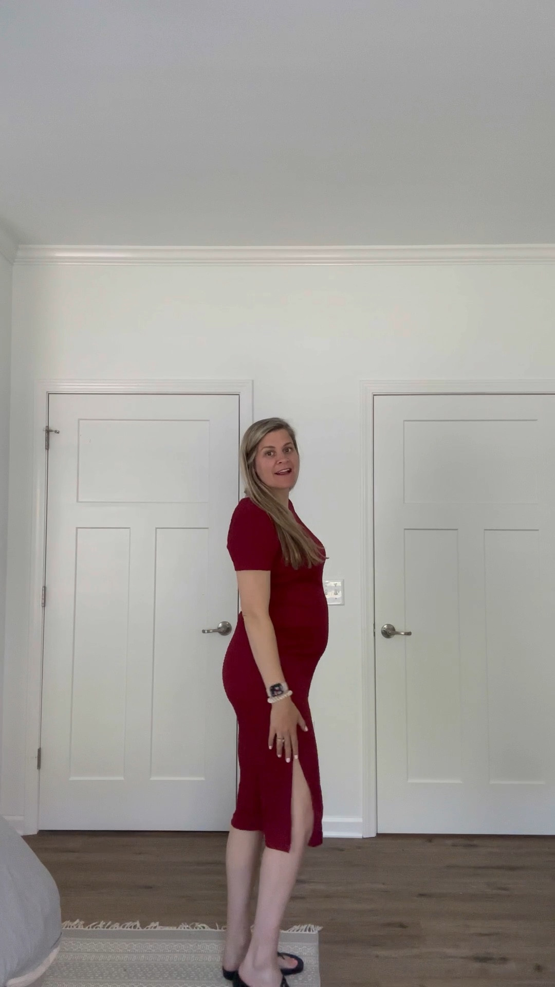 Comfy & versatile maternity dress that works for all three trimesters! 

#LTKBump #LTKFindsUnder50