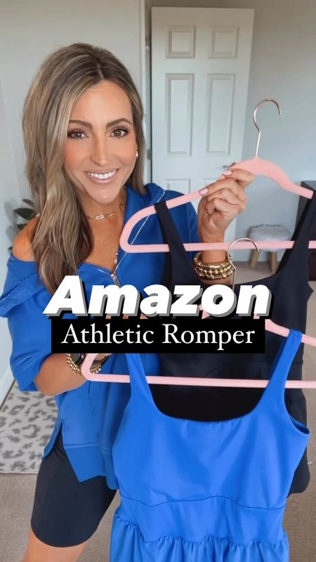 The absolute cutest athletic romper! You’ll get SO much wear out of this all summer long. It’s made of a breathable material, has flowy shorts with built in biker shorts with pockets. Runs TTS, wearing small. Size up if in between

#LTKFindsUnder50 #LTKVideo #LTKStyleTip