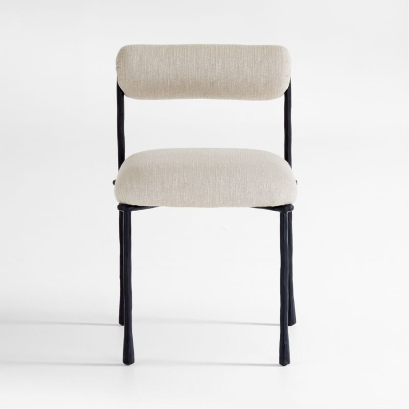 Brussels Metal Upholstered Dining Chair + Reviews | Crate & Barrel | Crate & Barrel