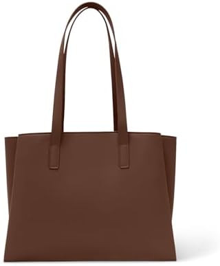 Work Tote Bags for Women 14 Inch - Work Bag Laptop Bag with Zip Compartments - Large PU Leather O... | Amazon (US)