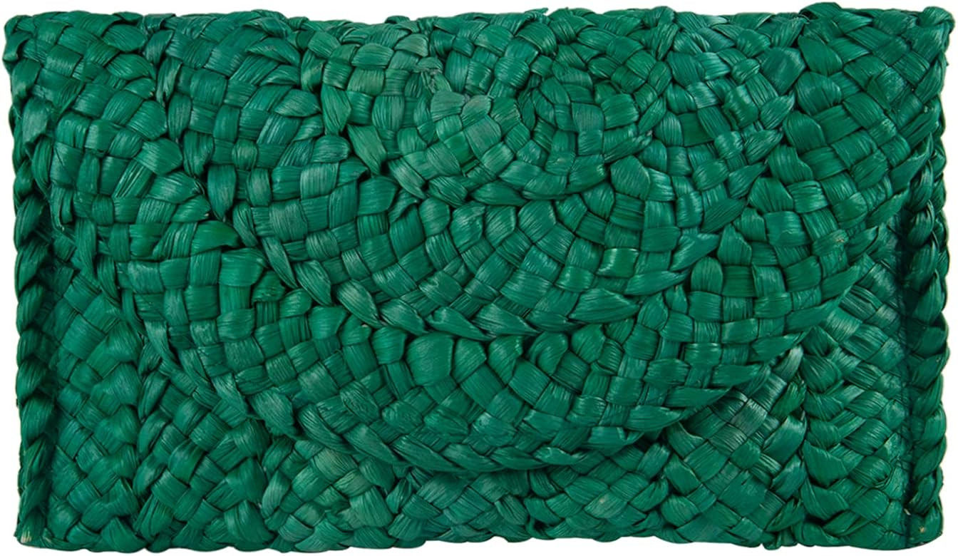 Freie Liebe Straw Clutch Purses for Women Summer Beach Bags Envelope Woven Clutch Handbags | Amazon (US)