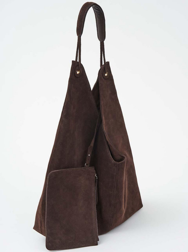 Suede Hobo Bag (Brown) | W Concept (US)