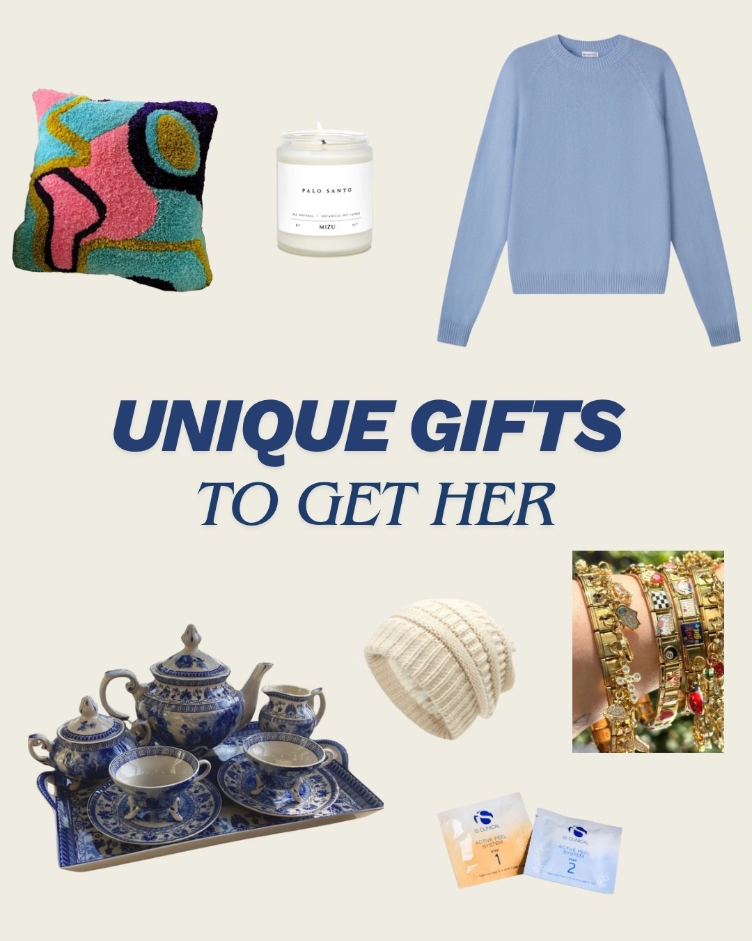 Christmas gifts for her small businesses 

Personalized Gold Italian Charm Bracelet: Custom Italy Jewelry

MinnieRose Cashmere 9gg Long Sleeve Shrunken Crew

Liberty Blue Transferware Porcelain Tea Set with Tray, Antique Style, Teapot, Blue and White, Gift for Tea Drinker

iS Clinical Active Peel System

Abstract Hand Tufted Bright Colored Square Decorative Pillow Cover

Essential Oil Soy Candle Boxed Gift Set / Personalized Gift Wrap / Palo Santo Essential Oil Candle / Minimalist / Custom Gifts for Friends

Satin Lined Beanie