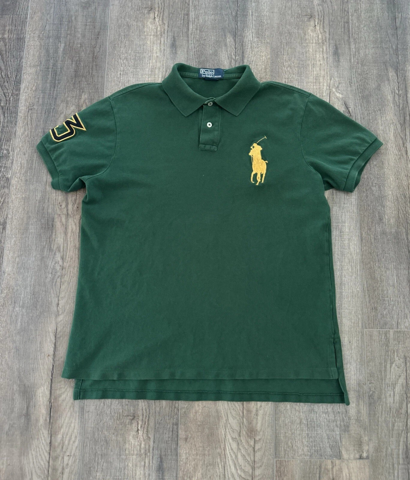 Polo Ralph Lauren Polo Shirt Green Chief Keef Men Fits Large Y2K Hip Hop Vtg | eBay US
