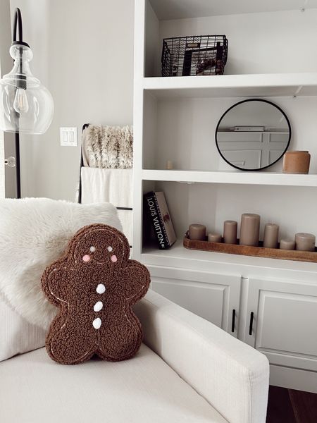 The CUTEST gingerbread man pillow! 

Home decor 
Christmas decor 
Holiday 

#LTKstyletip #LTKhome #LTKHoliday
