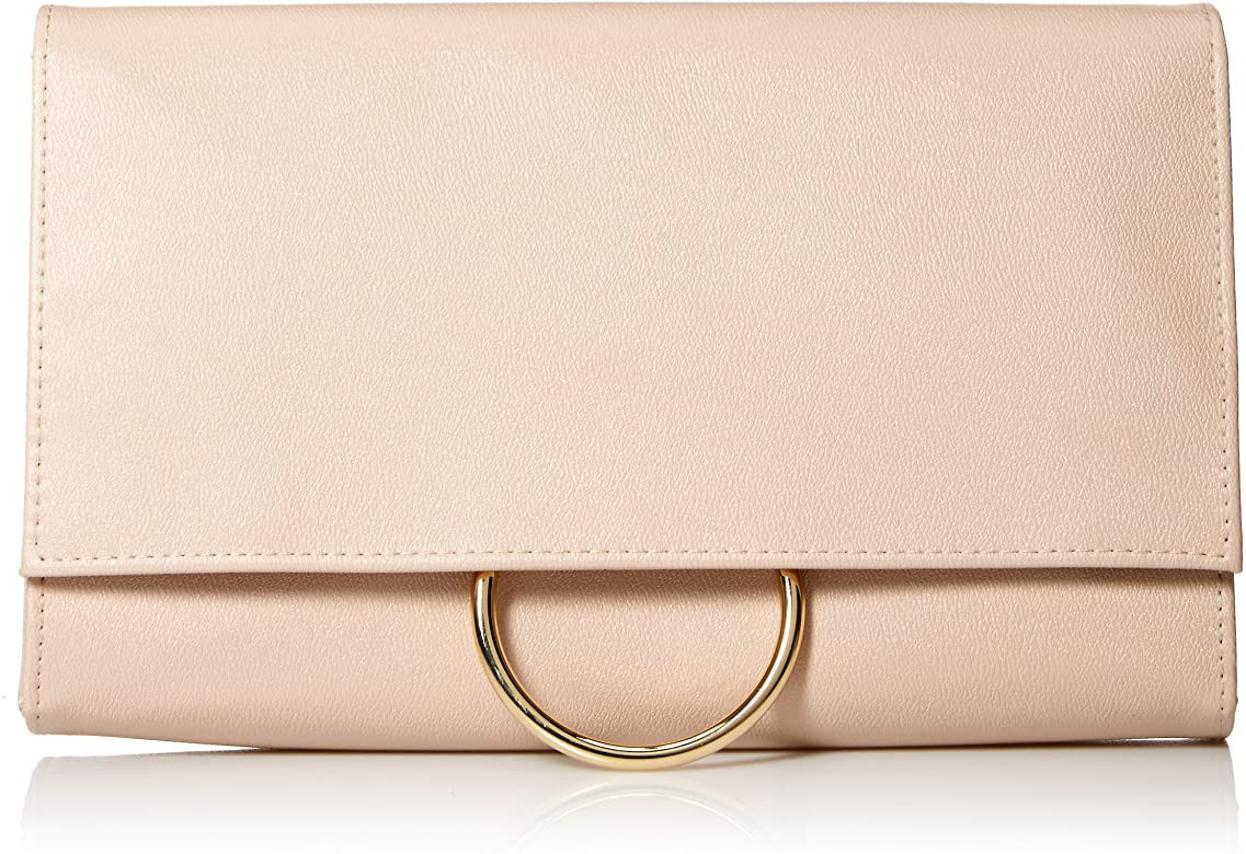 Jessica McClintock Nora Solid Large Envelope Clutch with Ring Closure | Amazon (US)