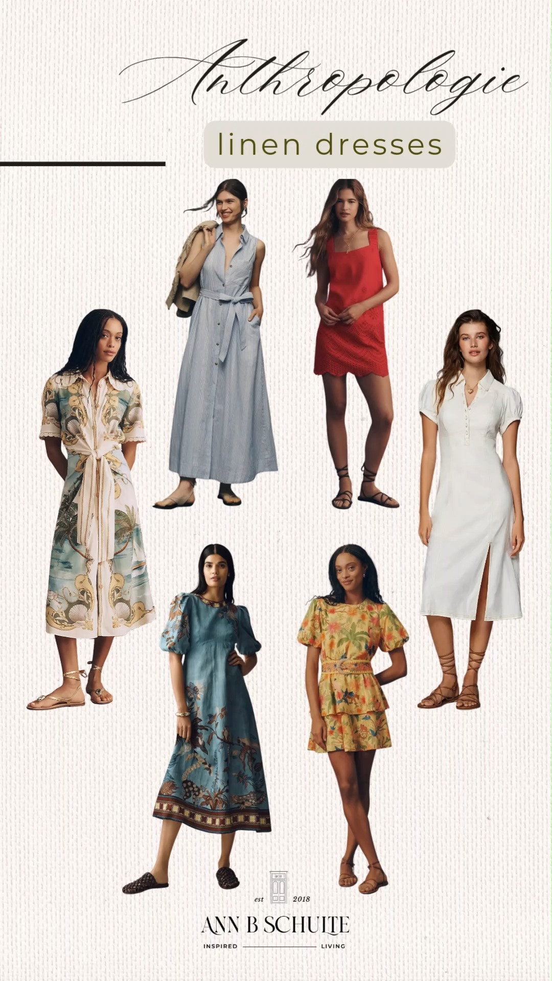 Anthropologie linen dresses are making warm weather dressing feel breezy and beautifully effortless. Flowy silhouettes and soft textures ready for sunshine filled plans ☀️🤍🌿 #Anthropologie #LinenDress #SummerStyle #EffortlessFashion #VacationOutfits #BohoStyle #CasualChic #LTKFashion #WarmWeatherStyle #StyleInspo 

 #LTKootd