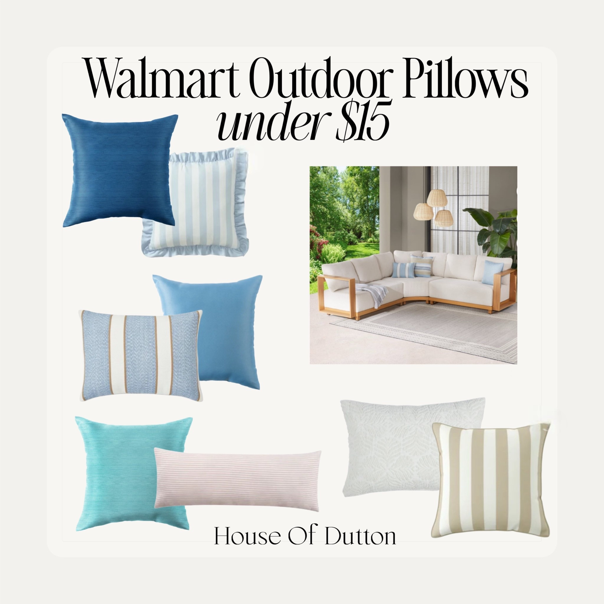 Walmart outdoor pillows under $15

#walmart #outdoor #patio

#LTKmomlife #LTKSeasonal #LTKHome