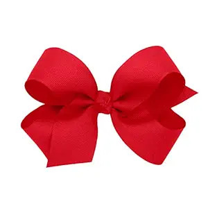 Wee Ones Girls' Classic Grosgrain Hair Bow with Knot Wrap Center on a WeeStay No-Slip Hair Clip, ... | Amazon (US)