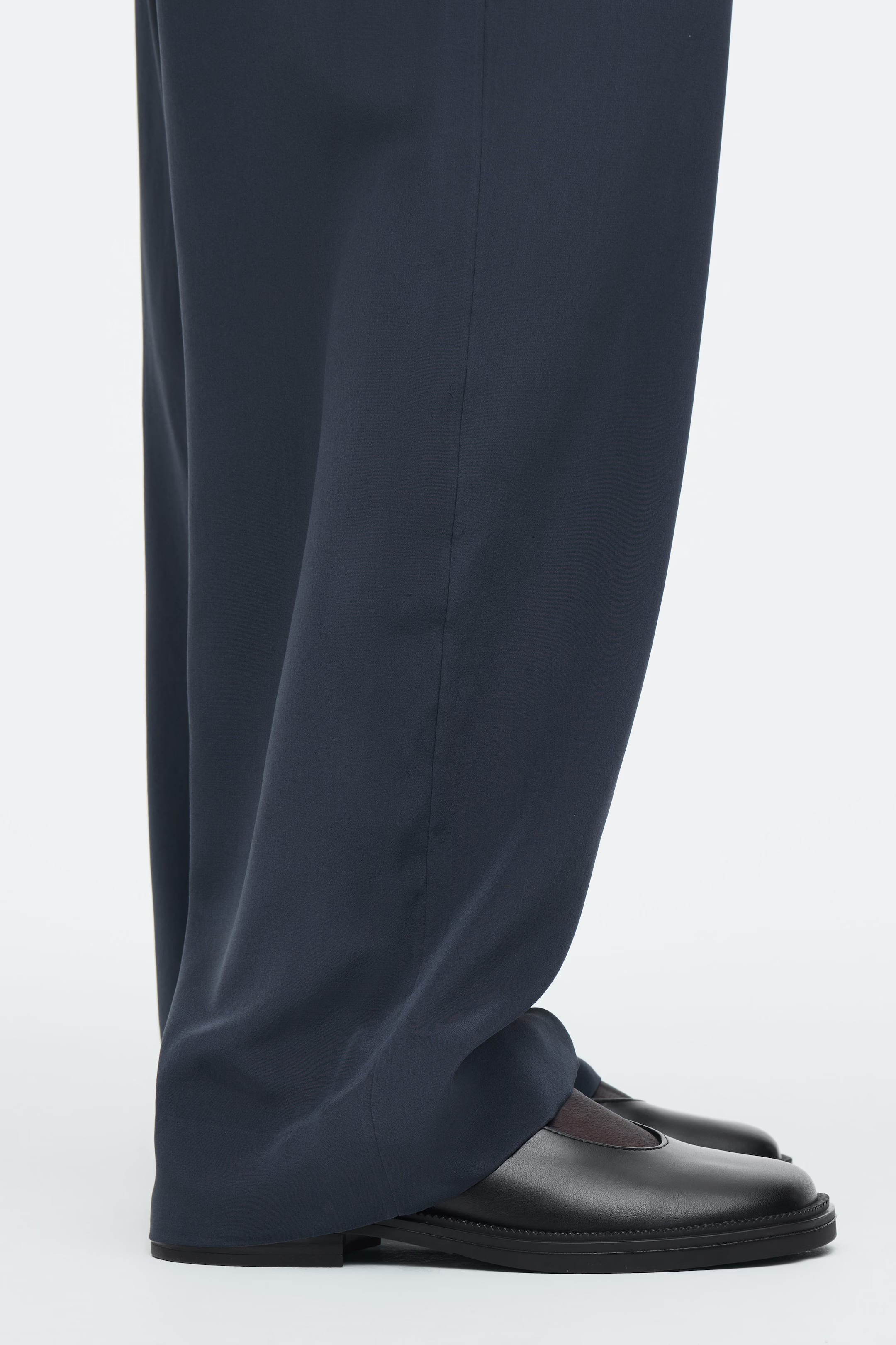 CHUNKY LACE-UP LEATHER MARY-JANE SHOES - BLACK | COS | COS (EU)