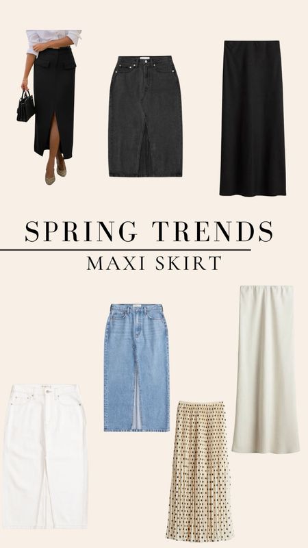 Spring trends - maxi skirt 

#LTKstyletip #LTKfindsunder100 #LTKfindsunder50