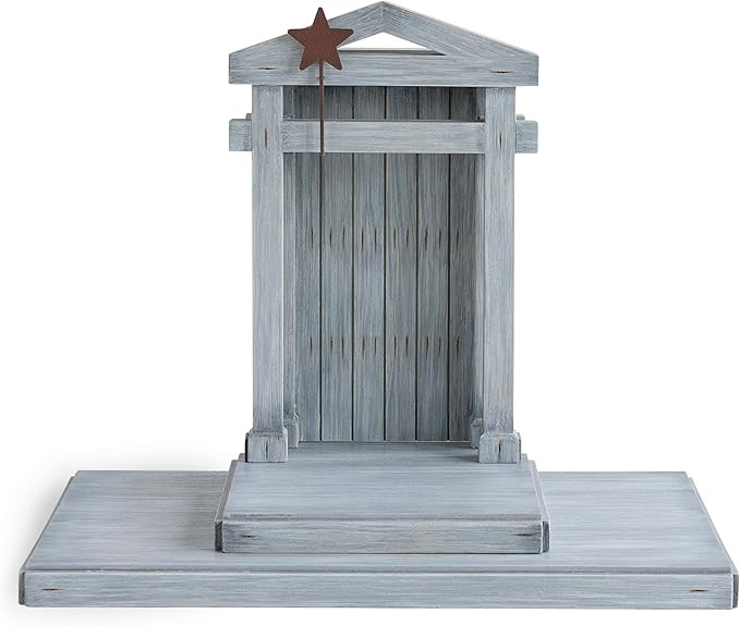 Willow Tree Crèche for The Classic Nativity, Four-Part Assembly Wood Backdrop Shelters Holy Fami... | Amazon (US)