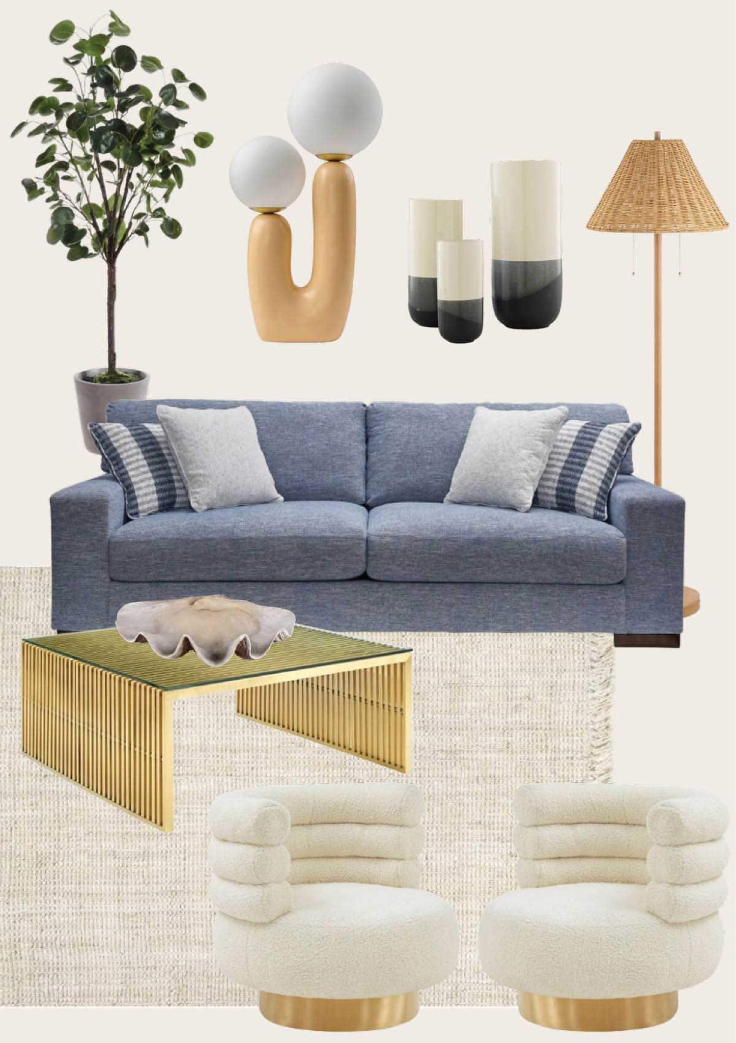 Affordable, eclectic modern living room design you can shop just in time for Ashley’s Black Friday sale!

@AshleyOfficial #AD #AshleyPartner #MyAshleyHome #AshleyFinds

Eclectic modern living room design , mood board, e-design, living room mock up, denim blue sofa, swivel chair, affordable couch, sofa, black and white table, modern home decor, rattan lamp, rattan lampshade, funky furniture, unique lamp, artificial tree, faux tree

#LTKHome #LTKStyleTip #LTKSaleAlert
