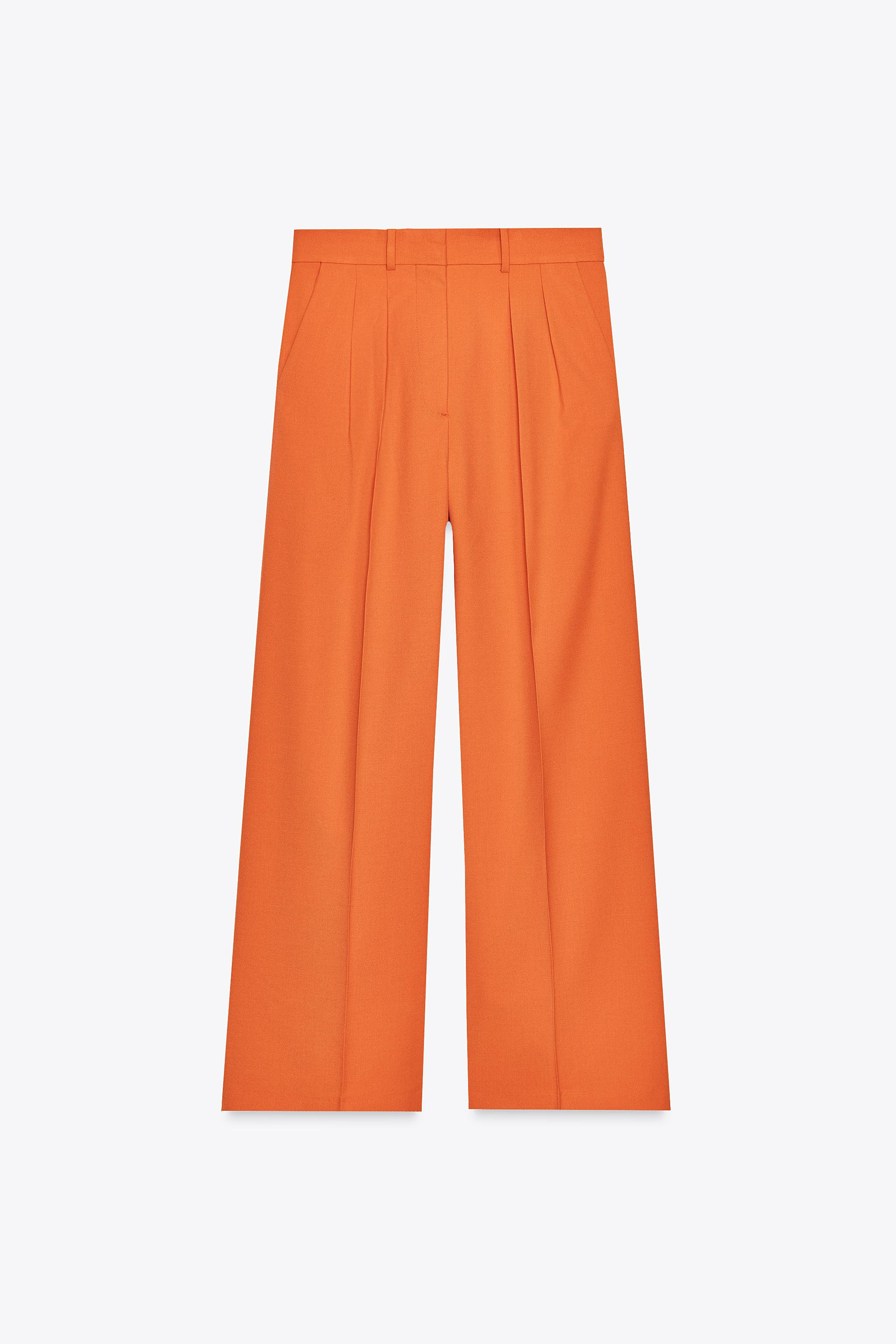 ZW COLLECTION WIDE LEG PLEATED PANTS | Zara US