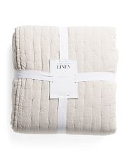 Made In India Linen Tufted Quilt | TJ Maxx