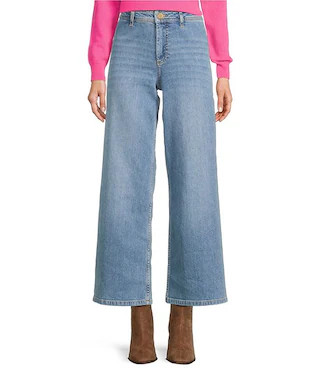 Raleigh Denim High Rise Wide Leg Jeans | Dillard's