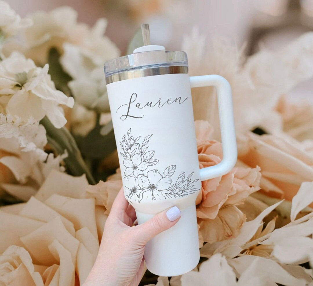 Personalized Bridesmaid Tumbler, Custom 40oz Tumbler Personalized Bridesmaid Gift, Bachelorette C... | Etsy (US)