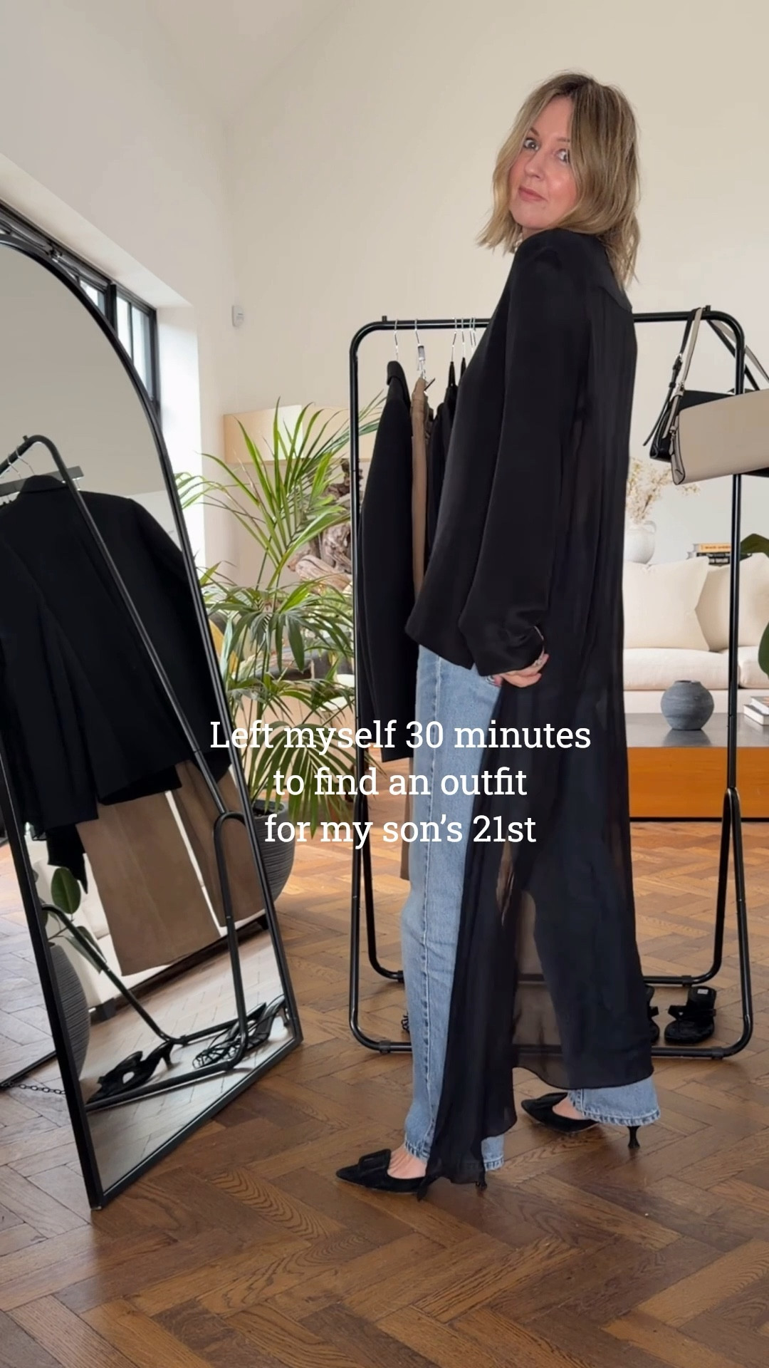 30 minutes to find the perfect outfit for my son’s 21st - sheer trousers, vintage denim, suede trousers, sheer tops, waisted blazer + cream trousers | Reiss | Weekday 

#LTKdatenight #LTKuk #LTKstyletip