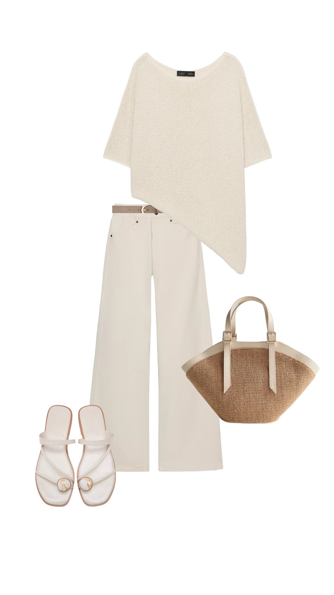 Easy Summer Denim Outfit 🤍 love this asymmetric knit top from Zara 🤍

#LTKuk #LTKsummer #LTKeurope