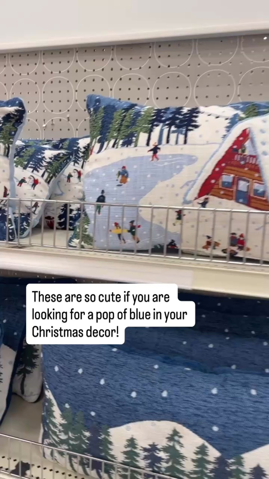 These Target Christmas pillows are so cute if you want to add a pop of blue to your holiday decor! ❤️

#christmas #decor #pillow

#LTKHome #LTKHoliday #LTKFindsUnder50