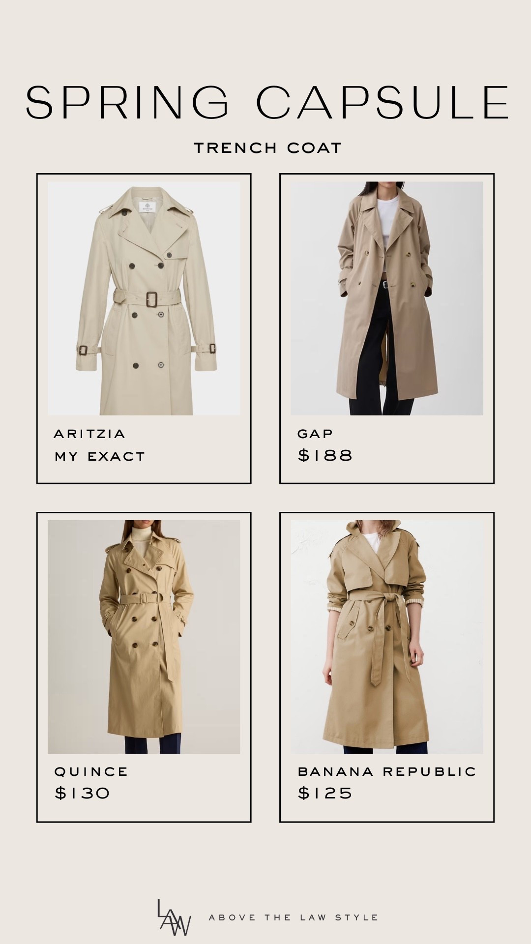 Spring Capsule: Trench Coat

#LTKOver40 #LTKSeasonal
