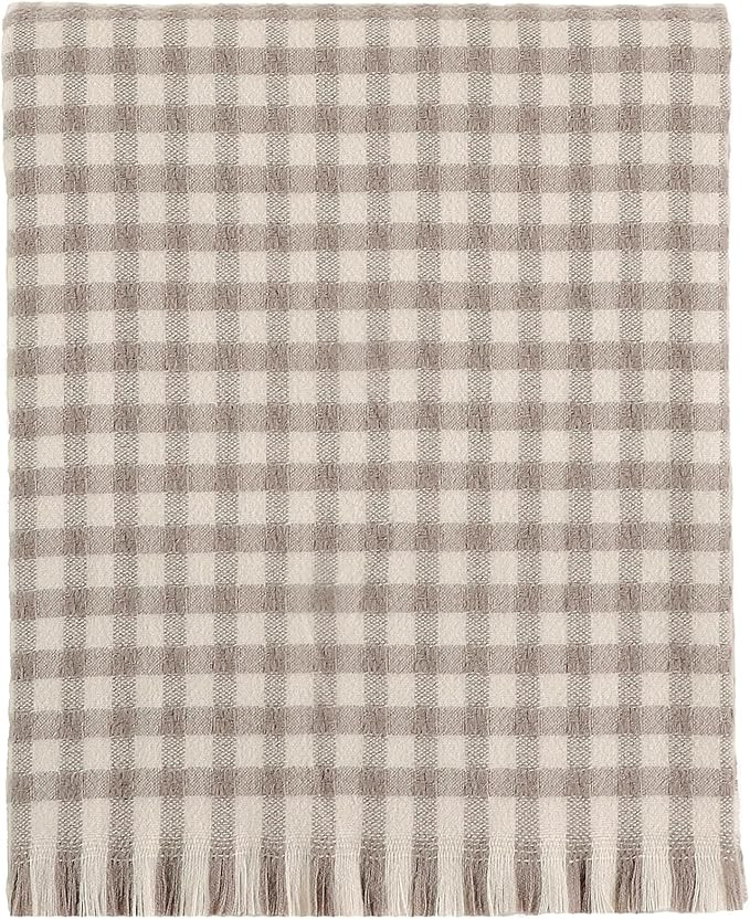 CREVENT Farmhouse Boho Knitted Throw Blanket for Couch Sofa Chair Bed Home Decoration, Soft Warm ... | Amazon (US)