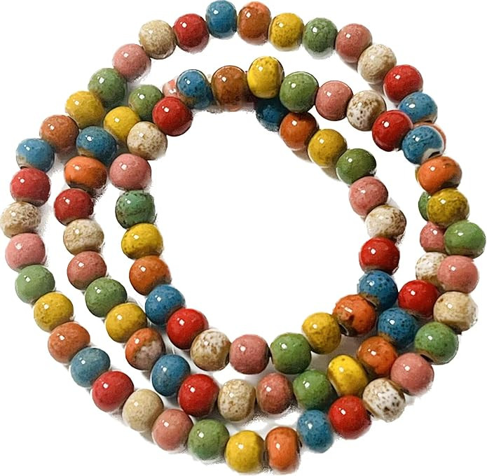 Native American Bracelet for Women Cute Colorful Ceramic Wrap Bracelet 3 Row Wide Layered Stackab... | Amazon (US)