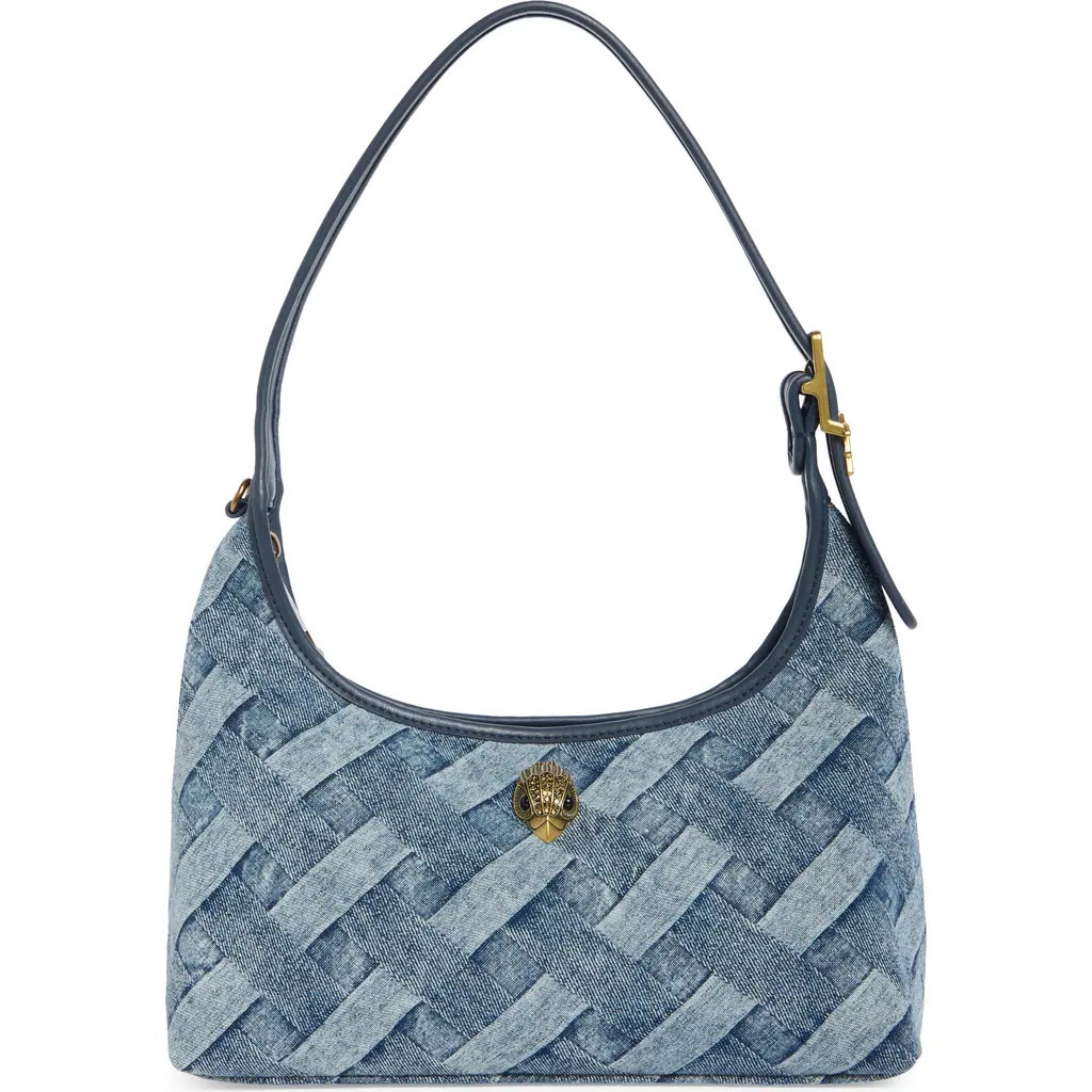 Kurt Geiger London Kurt Denim Shoulder Bag in Navy at Nordstrom | Nordstrom