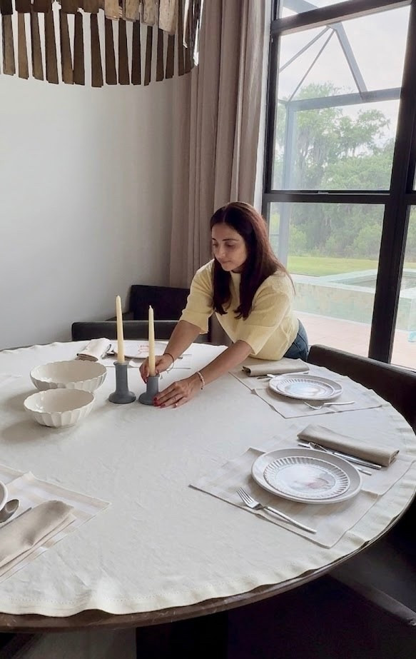 The perfect linens for Easter hosting but neutral and timeless for any occasion from @Solino Home #ad