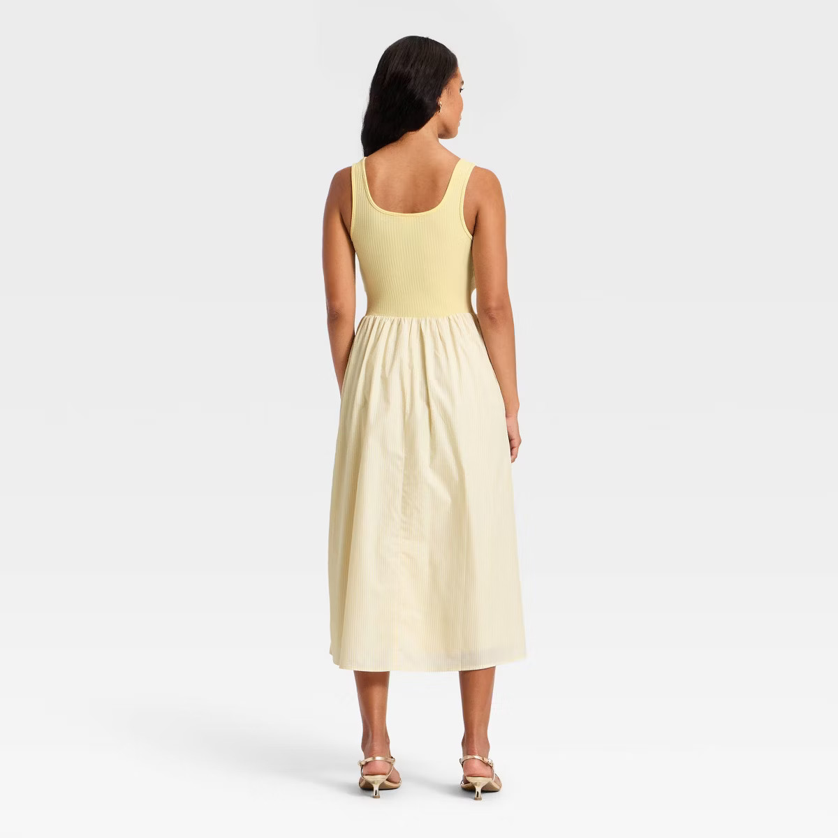 Women's Knit to Woven Midi Dress - A New Day™ | Target