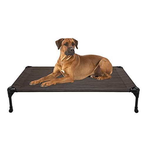 Veehoo Cooling Elevated Dog Bed, Portable Raised Pet Cot with Washable & Breathable Mesh, No-Slip Ru | Amazon (US)