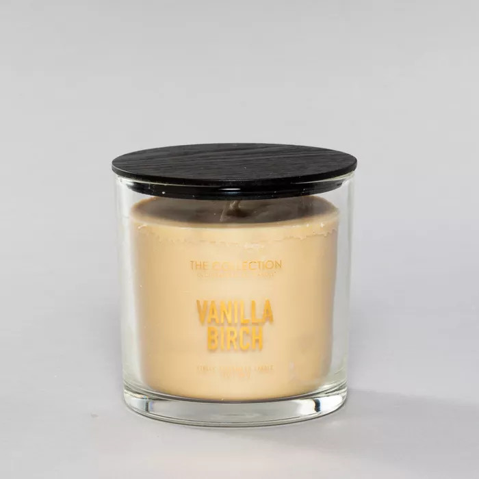 13oz Lidded Glass Jar 2-Wick Candle Vanilla Birch - The Collection By Chesapeake Bay Candle | Target