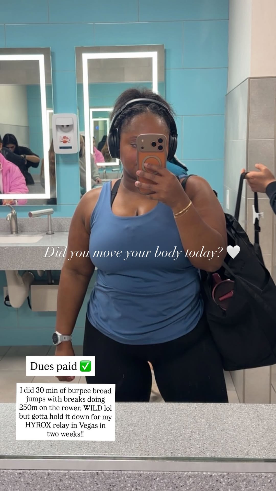 Did you move your body today? 

Dues paid! 30 minutes of burpee broad jumps with rowing breaks. Not pretty, but it got done.

Wore one of my go-to training tanks and leggings for high-intensity days. Breathable, supportive, and stays comfortable when things get sweaty. Linked here and other similar great finds! 

 #LTKfitnessgoals #LTKActive #LTKMidsize