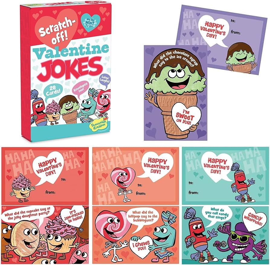 Peaceable Kingdom Valentines Cards for Kids Classroom, Set of 28 Valentines Day Gifts - Scratch o... | Amazon (US)