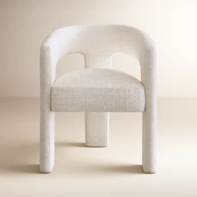 Darlington Chenille Upholstered Dining Arm Chair | Wayfair North America