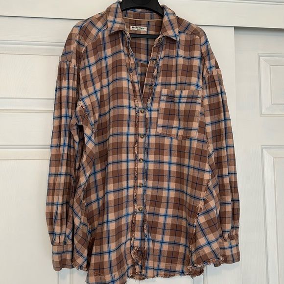 Free People We the Free Happy Hour Plaid Flannel | Poshmark
