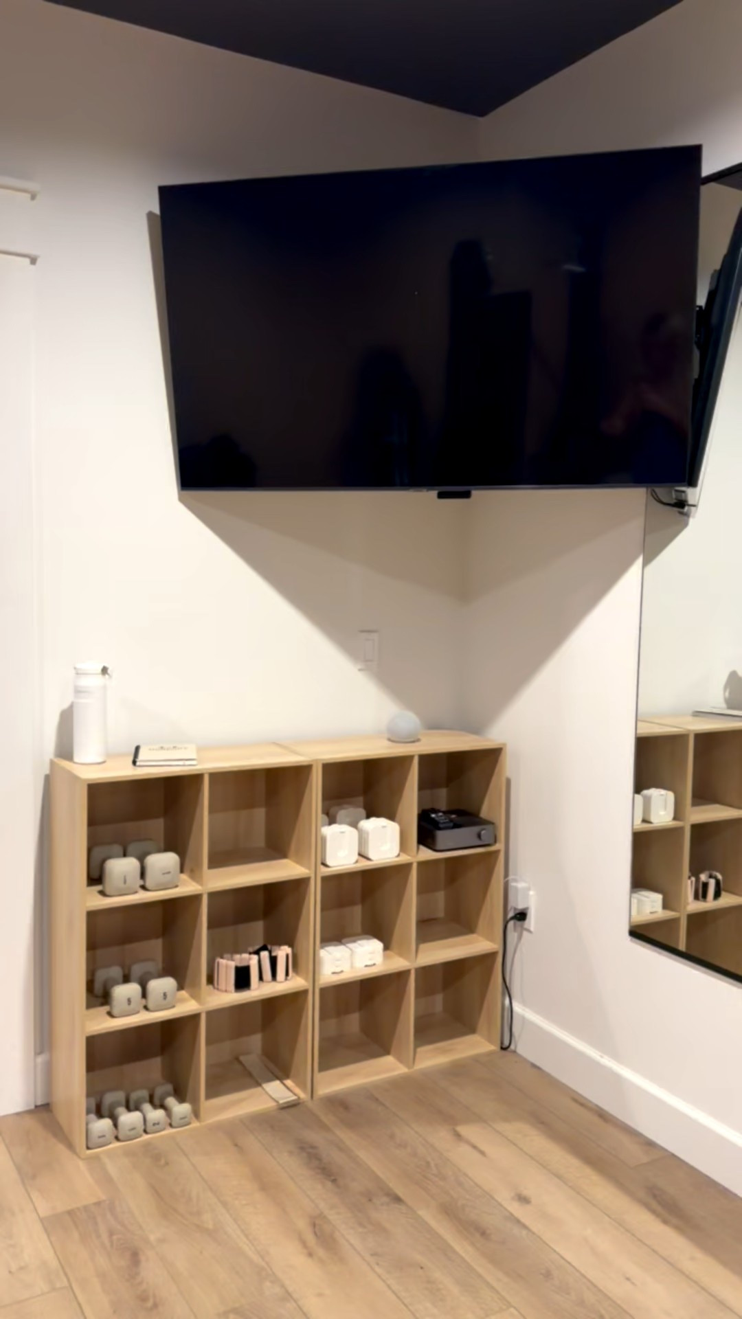 I love using these cube organizer for extra storage in our home gym!

Home, home finds, home organization, home hacks, storage solutions, wooden organizer, home gym, at home gym, home workout, adjustable dumbbells, additional storage  

#LTKdayinmylife #LTKfitnessgoals #LTKHome