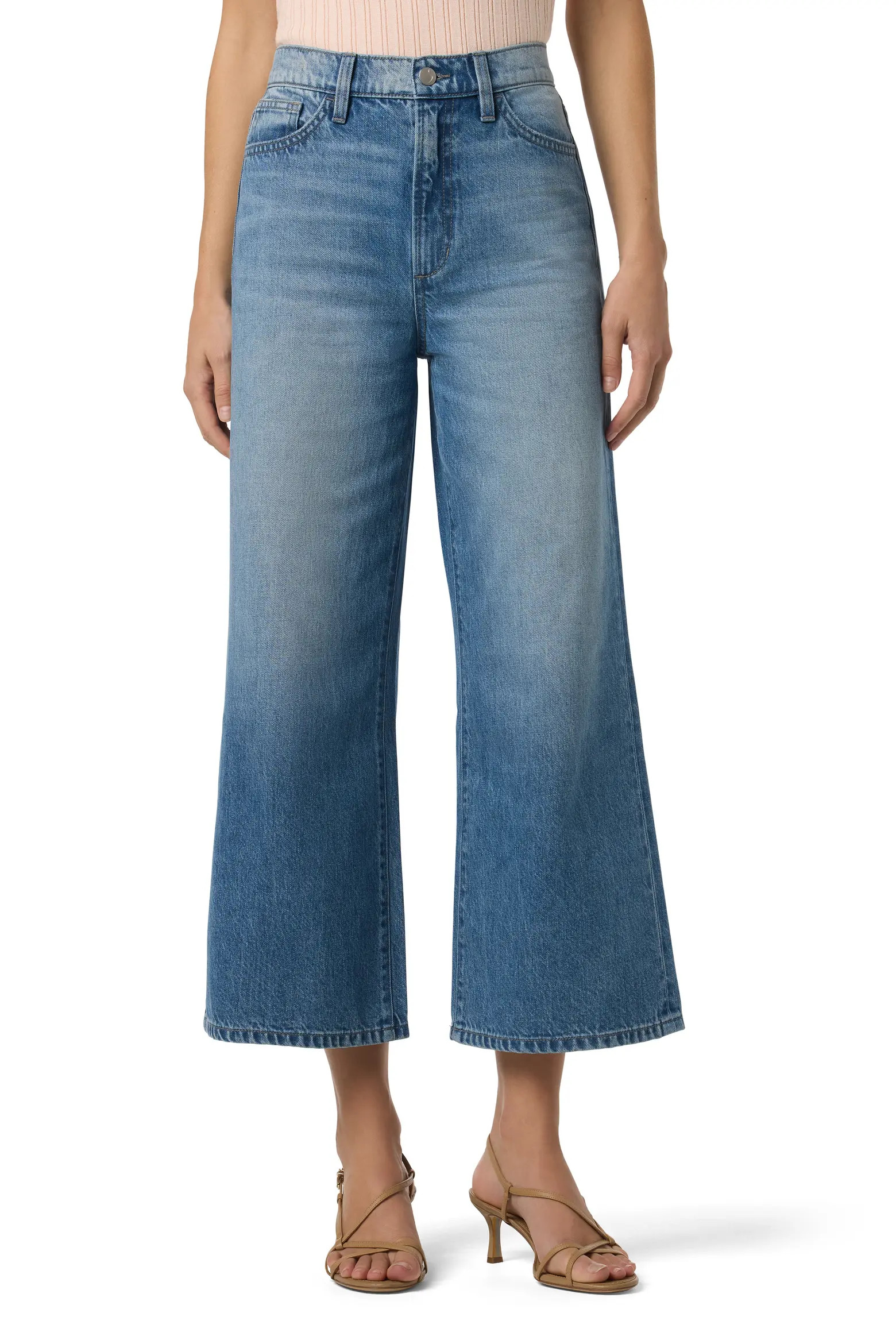 Joe's High Waist Crop Wide Leg Jeans (Women) | Nordstromrack | Nordstrom Rack
