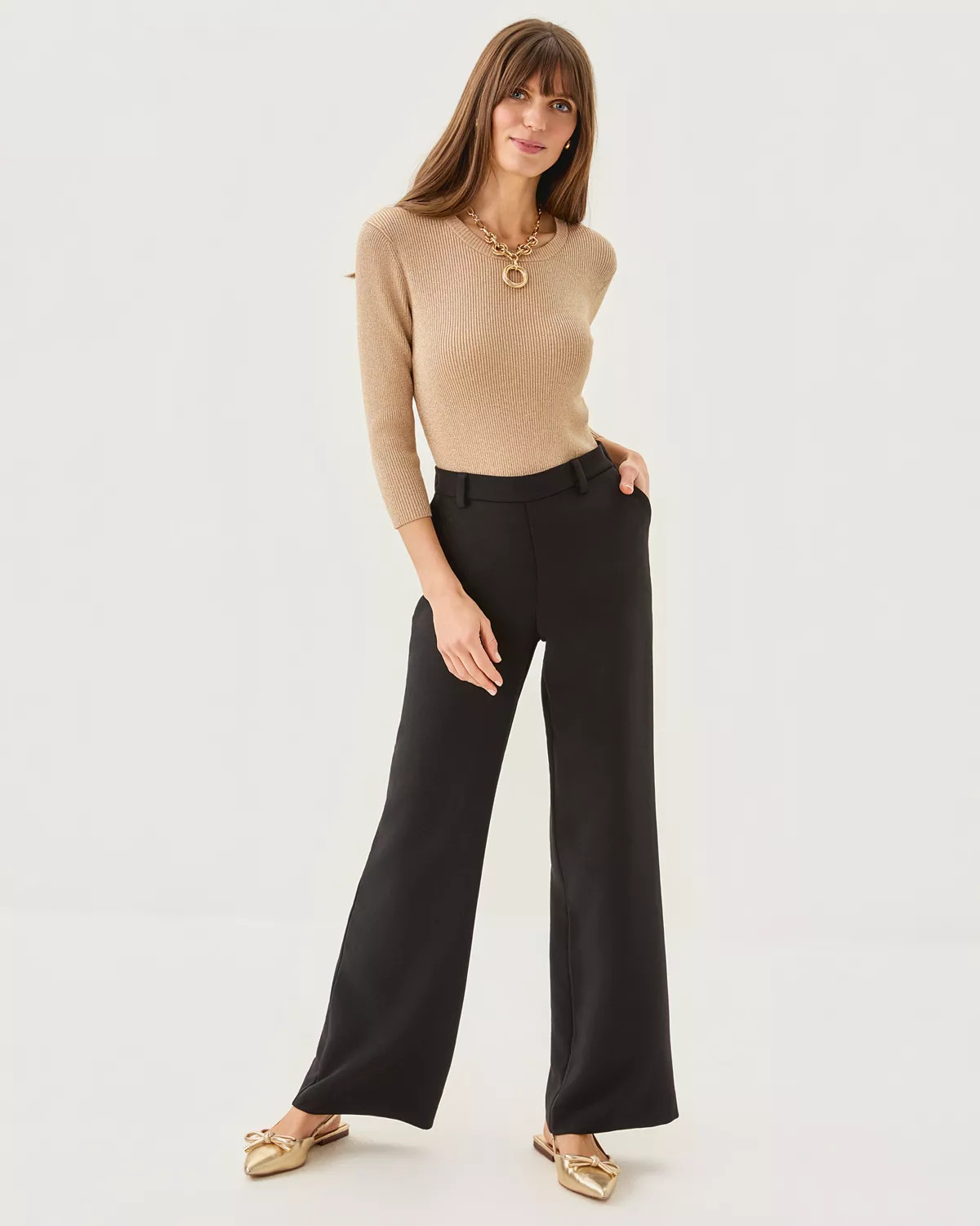 32" Celesta High Rise Palazzo Pant | Lilly Pulitzer