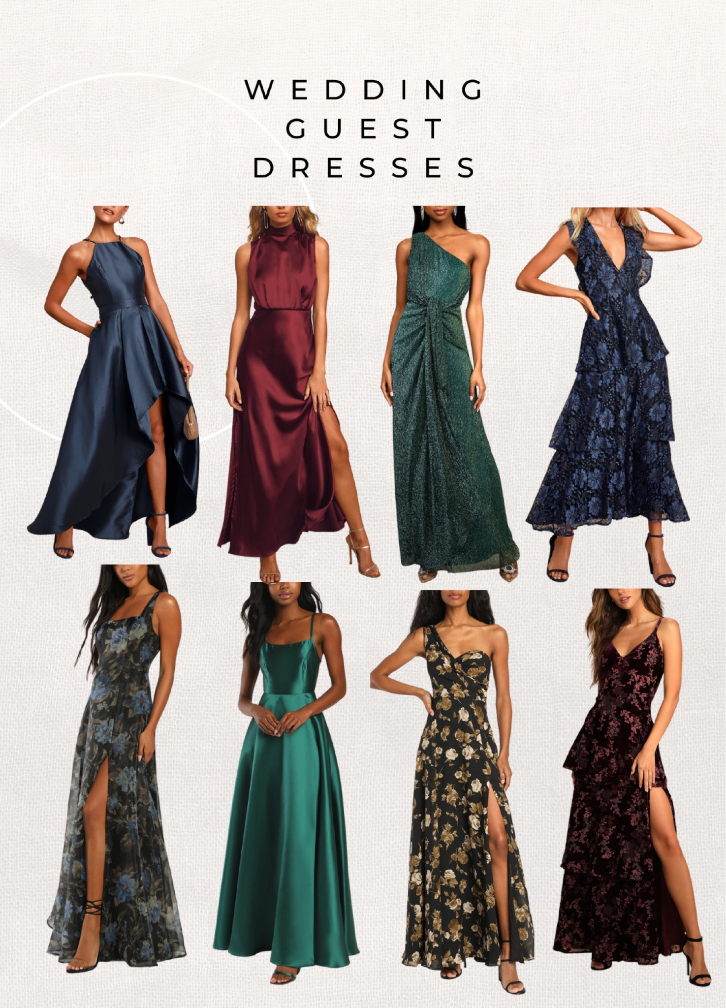 Black tie wedding guest dresses from lulus under $100. So beautiful and great for winter weddings 

#LTKwedding #LTKSeasonal #LTKfit