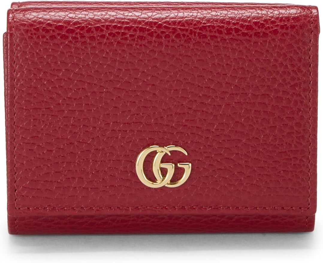 Amazon.com: Gucci, Pre-Loved Red Leather Trifold Wallet, Red : Luxury Stores | Amazon (US)