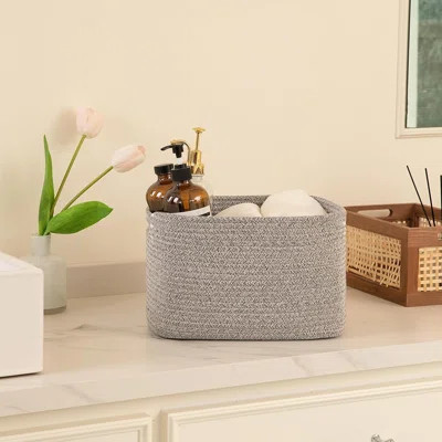 Rectangle Storage Baskets With Handles – Woven Storage Bins | Wayfair North America