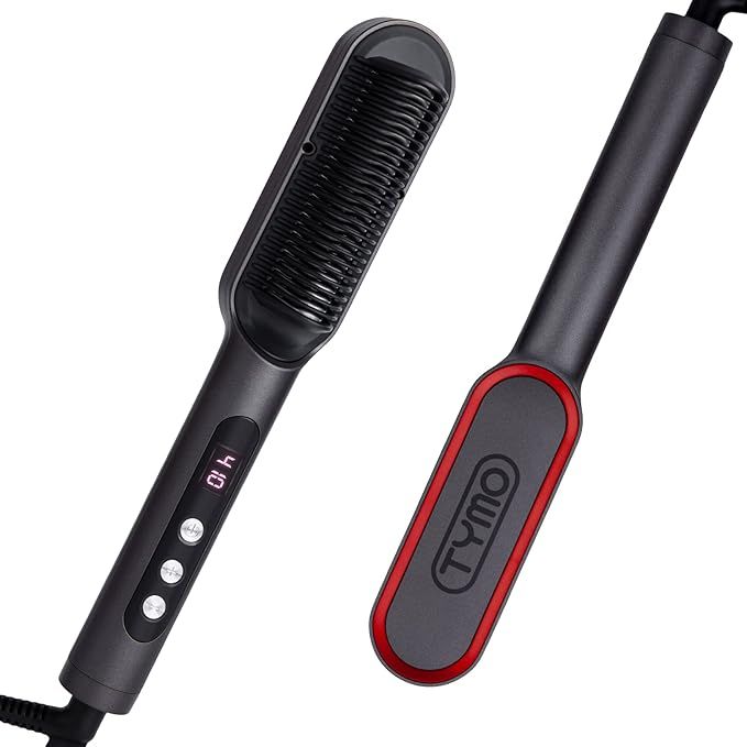 TYMO RING PLUS Ionic Hair Straightener Comb - Hair Straightening Brush & Iron with Nano Titanium ... | Amazon (US)