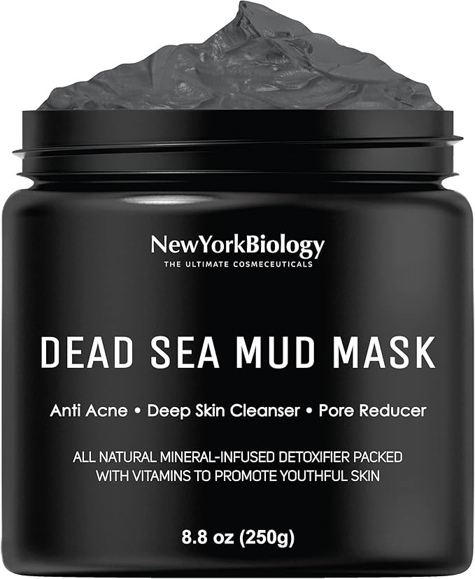 New York Biology Dead Sea Mud Mask for Face and Body - Spa Quality Pore Reducer for Acne, Blackhe... | Amazon (US)