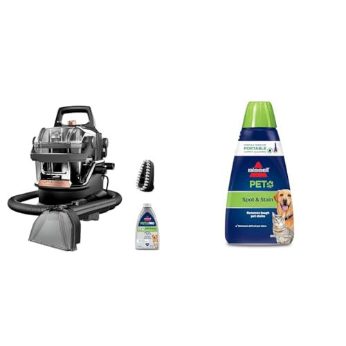 Bundle of BISSELL Little Green HydroSteam Multi-Purpose Portable Carpet and Upholstery Cleaner, Car and Auto Detailer, 3618 + Bissell 74R7 Pet Stain & Odor Portable Machine Formula, 32-Ounce, Fl Oz | Amazon (US)