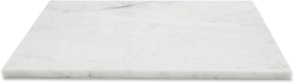 Diflart Natural Marble Pastry Board for Kitchen, 16x20 Inch, White, Marble Slab for Cheese, Cutti... | Amazon (US)
