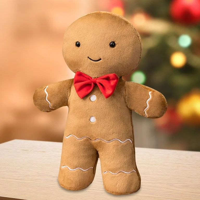 Christmas Gingerbread Man Pillow Plush Funny Shape Stuffed Ornaments Throw Pillows for Sofa Cushi... | Walmart (US)